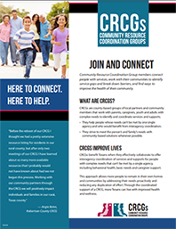 Screenshot of the CRCG partner flyer PDF.