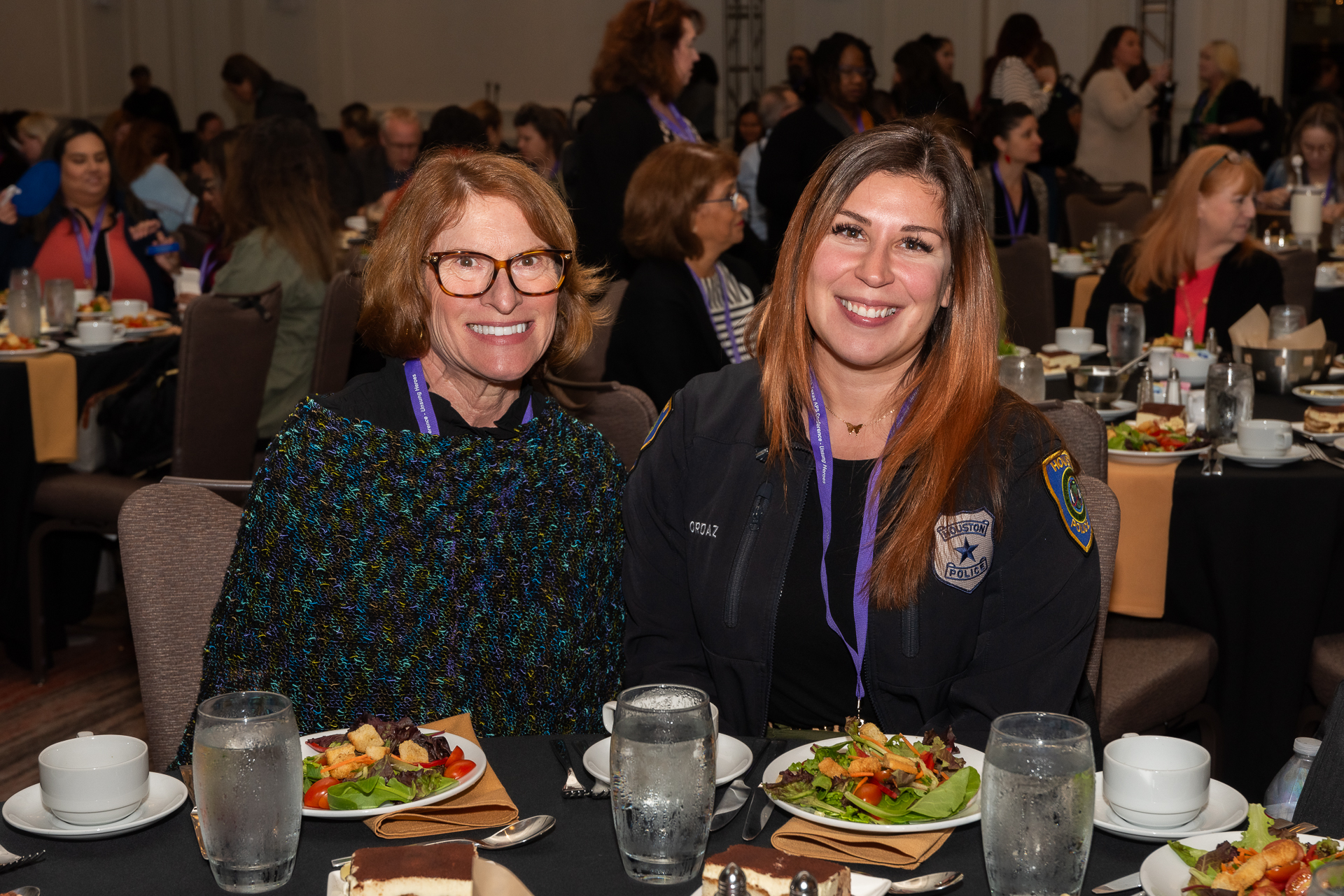 Cecilia Longoria, Harris County Attorney’s Office (left) and Ashley Romo, Senior Justice Assessment Center, Houston (right)