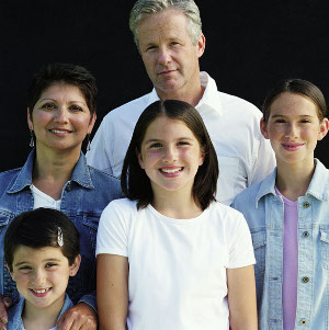 Family of 5 with 3 children