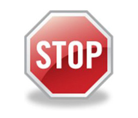Stop sign.