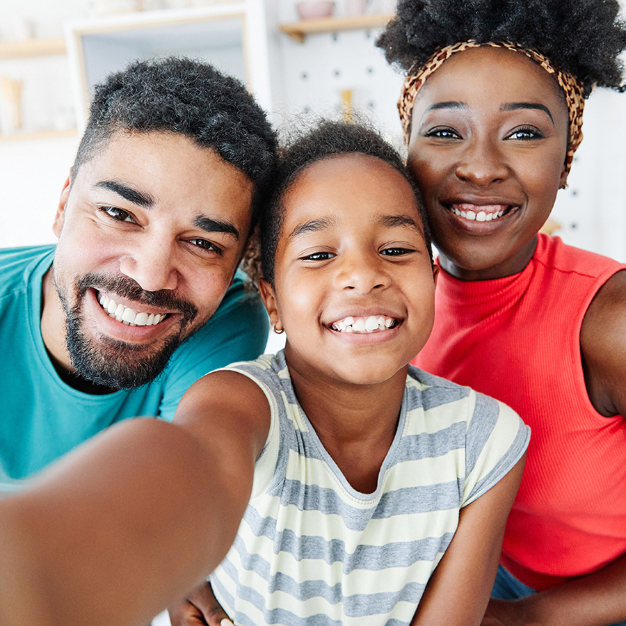 smiling family